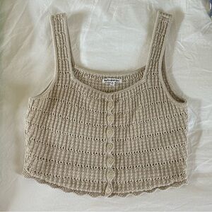 Reformation knit/crochet tank